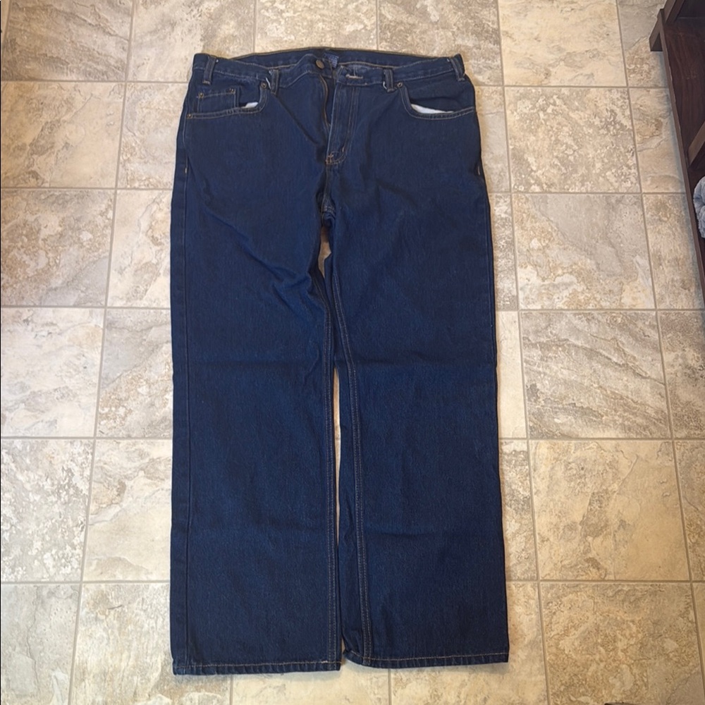 Men's Relaxed Fit Jeans in Deep Blue